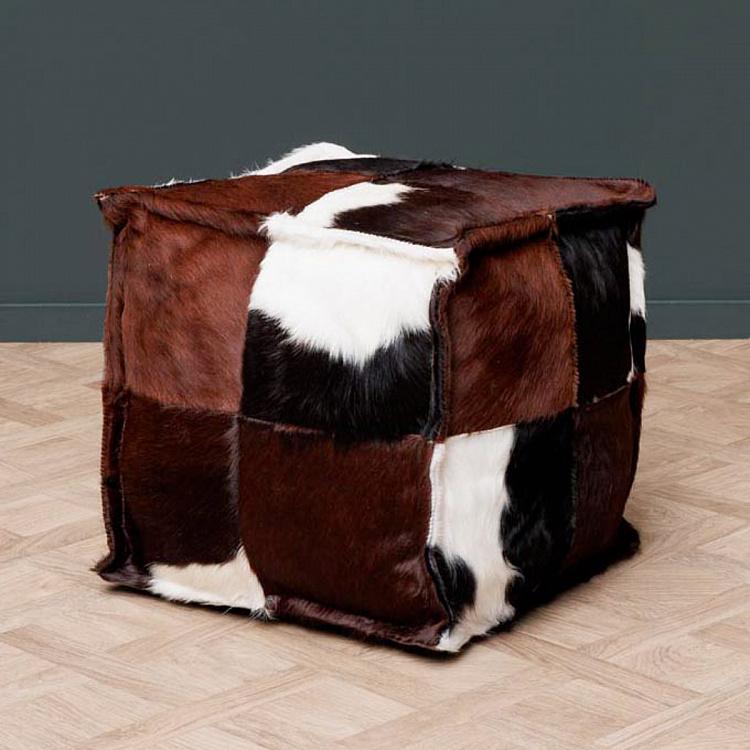 Marceau Footstool шкура Brown Cowskin