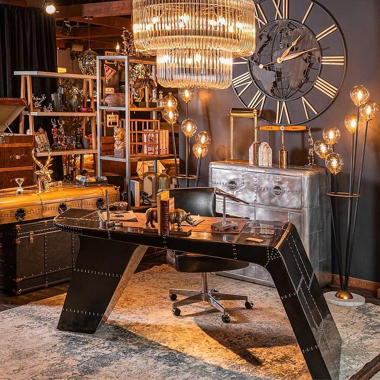 Wing Desk RM алюминий Jet Black Письменный стол