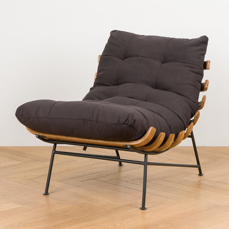 Capri Armchair, Black Matt Metal RM полиэстер Black Tech